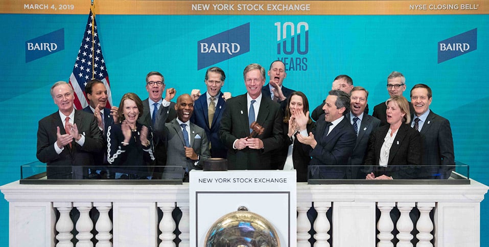  Nexus Executive Committee ringing the closing bell on the New York Stock Exchange.